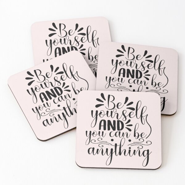 Item preview, Yoga Saying Be Yourself and You Can Be Anything Motivational Quote designed and sold by SoccaTamam.