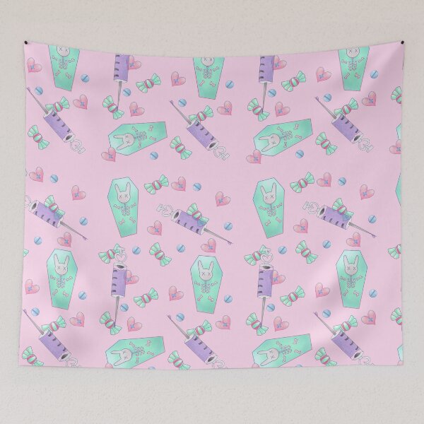 Item preview, Menhera Yamikawaii Pastel Goth Creepycute Pattern designed and sold by nhitori.