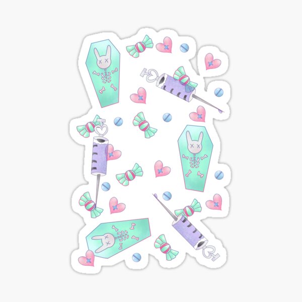 Artikel-Vorschau von Menhera Yamikawaii Pastell Goth Creepycute Muster, designt und verkauft von nhitori.