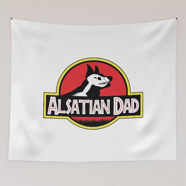 Item preview, (For Bright Background) Jurassic German Shepherd Dad designed and sold by More Cute Dogs.