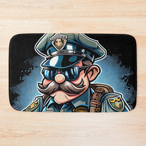 Item preview, Cool Cartoon Badass Policeman designed and sold by Piotrek0001.