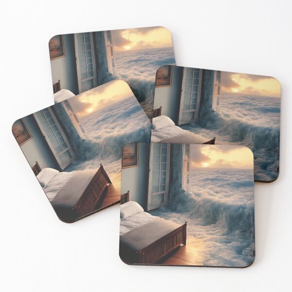 Item preview, Beautiful scenery of house flood designed and sold by Print-and-Prose.