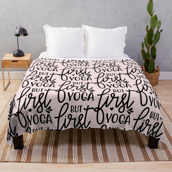 Item preview, Yoga Quote But First Yoga Motivational Saying designed and sold by SoccaTamam.