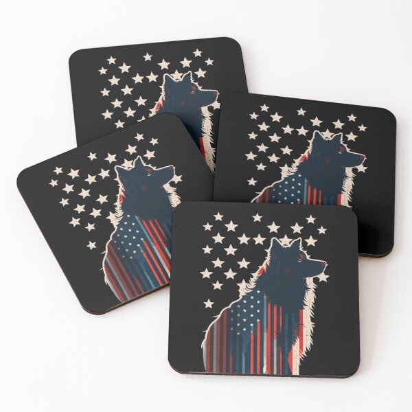 Item preview, US flag and dog designed and sold by Zaolta.