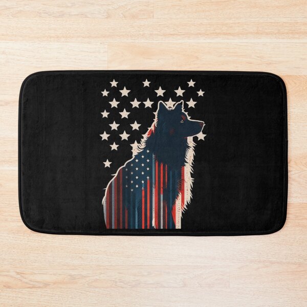 Item preview, US flag and dog designed and sold by Zaolta.