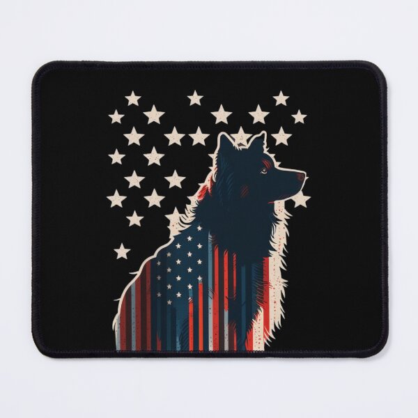Item preview, US flag and dog designed and sold by Zaolta.