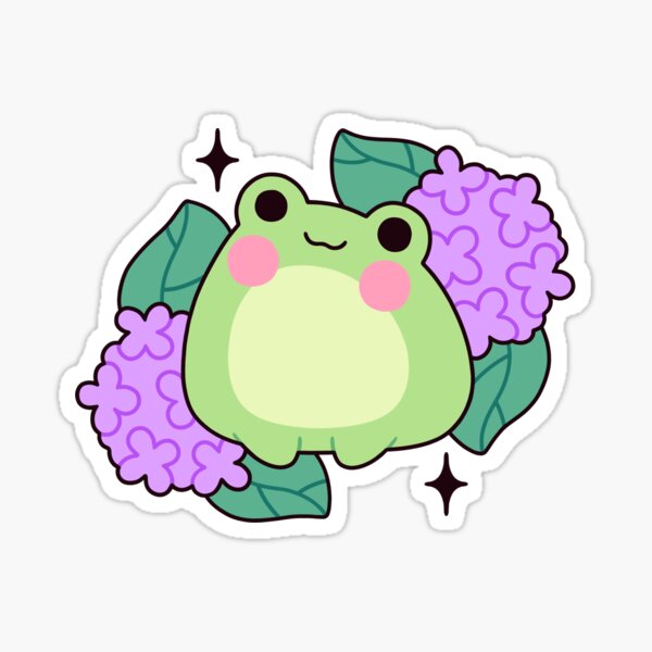 Item preview, Hydrangea frog designed and sold by TheOceanOwl.