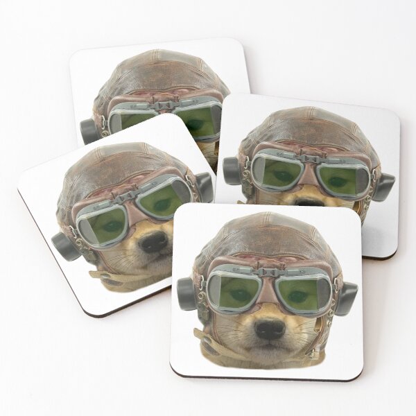 Item preview, Dog in WWII RAF Flying Helmet designed and sold by Digitalfred.