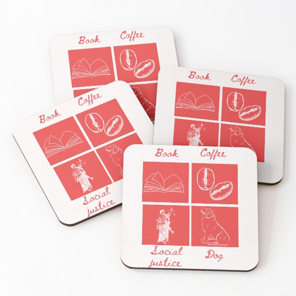 Item preview, “Books, Coffee, Dogs, and Justice: A Pawsitively Good Read” designed and sold by Artezia.