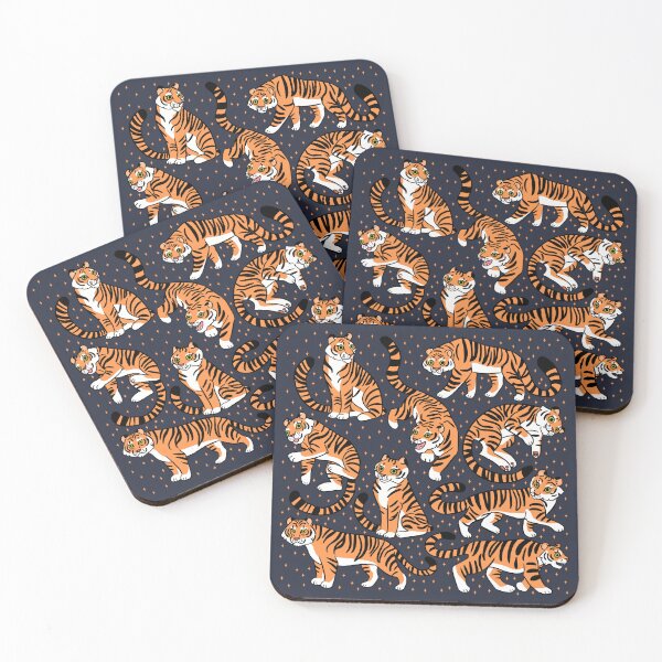 Item preview, Cute cartoon tigers pattern  designed and sold by Yarafantasyart.