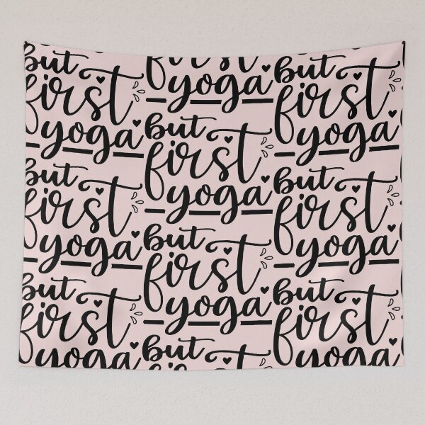 Item preview, Yoga Saying But First Yoga Motivational Quote designed and sold by SoccaTamam.