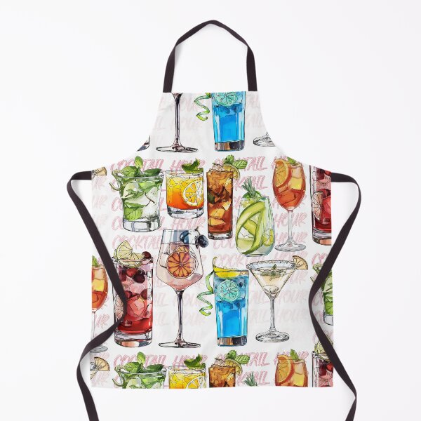 Item preview, Cocktail Hour Collage designed and sold by KatsCanvas.