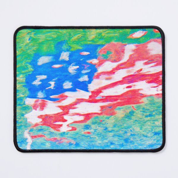 Item preview, Impressionist American Flag done in a Claude Monet style designed and sold by CristalleLisa.