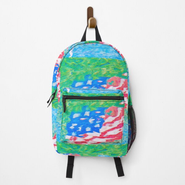 Item preview, Impressionist American Flag done in a Claude Monet style designed and sold by CristalleLisa.