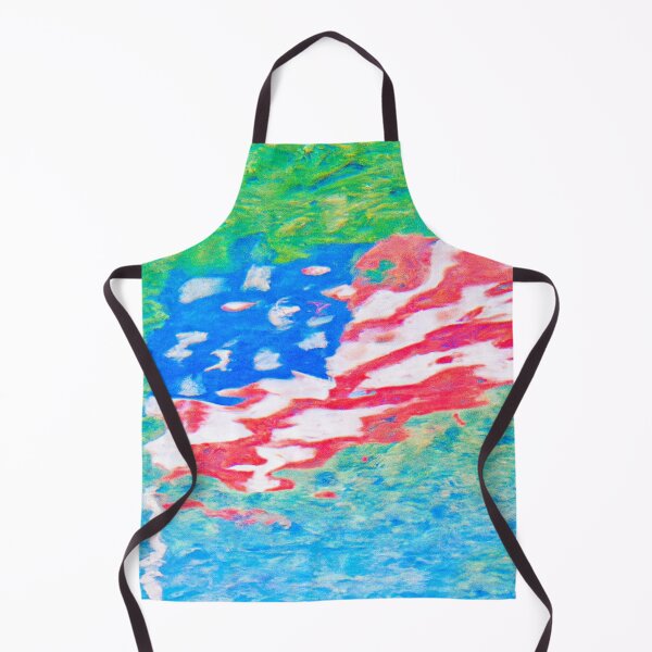 Item preview, Impressionist American Flag done in a Claude Monet style designed and sold by CristalleLisa.
