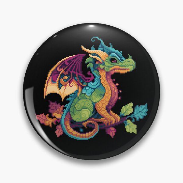Item preview, Pixel Art Nature Dragon designed and sold by Humbugle.