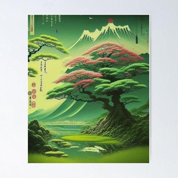 Item preview, Vintage Japanese Art designed and sold by BiancaDPetals.