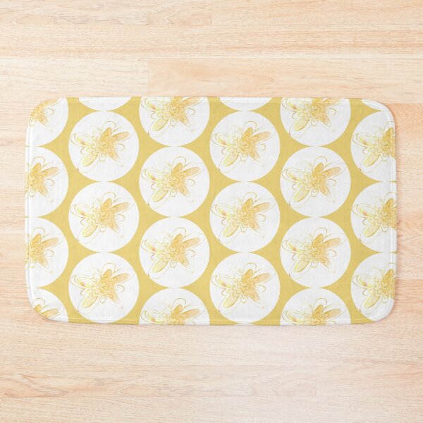 Item preview, Beige ochre artistic watercolor flower painting | Beige ochre artsy watercolor flower pattern designed and sold by lausn.