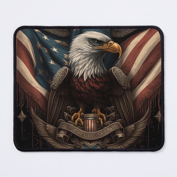 Item preview, US flag with eagle designed and sold by Zaolta.