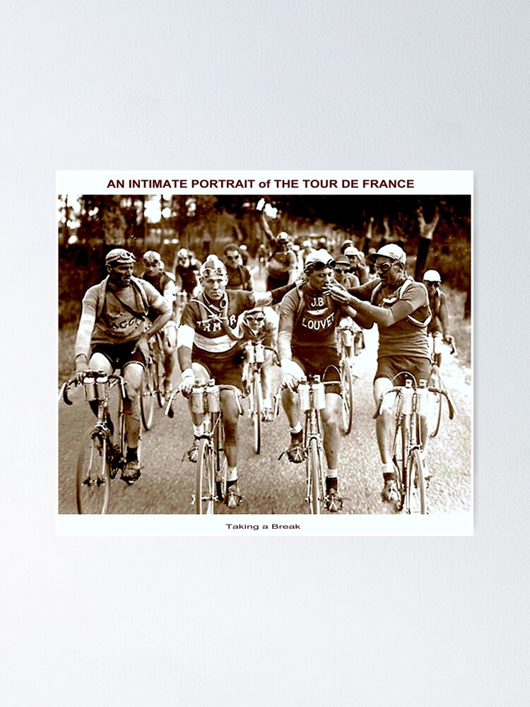 1951 Tour de France Vintage Bicycle Poster Print Cycling