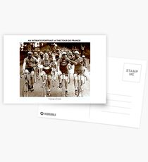 TOUR DE FRANCE; Vintage Cycle Racing Advertising Photo Postcards