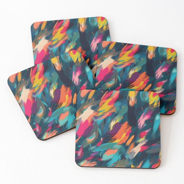 Item preview, Colorful brush strokes pattern designed and sold by Kenneth Heiss.