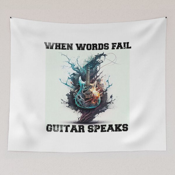 Item preview, When Words Fail Guitar Speaks designed and sold by PhotoArtMC.