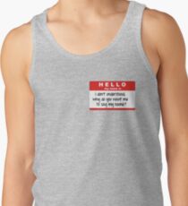 SuperNatural Castiel Quote Tank Top