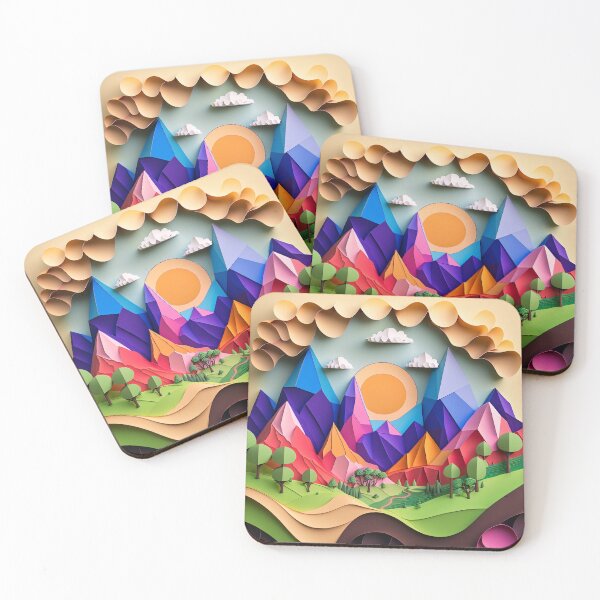 Item preview, Embrace Nature's Beauty with our Serene Mountain Sunset Artwork designed and sold by TVBArchive.