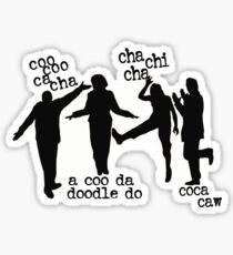 Blush chicken calls Sticker