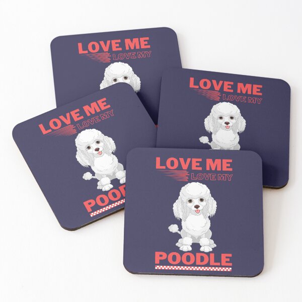 Item preview,  Love me  and love my Poodle designed and sold by ZubiyaArt.