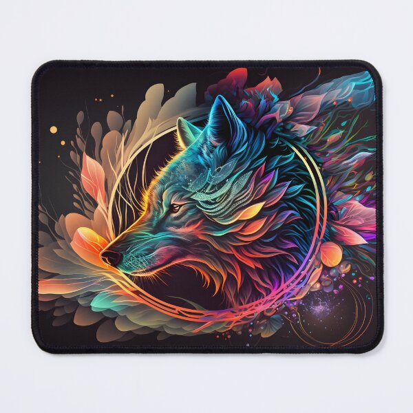 Item preview, An Abstract Psychedelic Wolf designed and sold by PeteRascal.