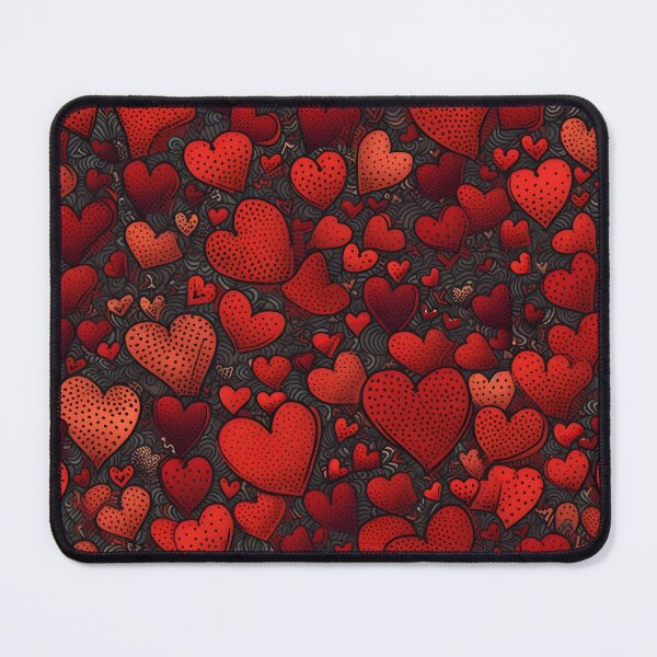 Item preview, Red hearts patter, love, romance designed and sold by Kenneth Heiss.