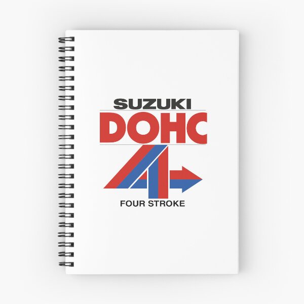 Item preview, Classic Suzuki DOHC fours stroke logo used for the first generations of 4 strokes. designed and sold by Hecksploitation.