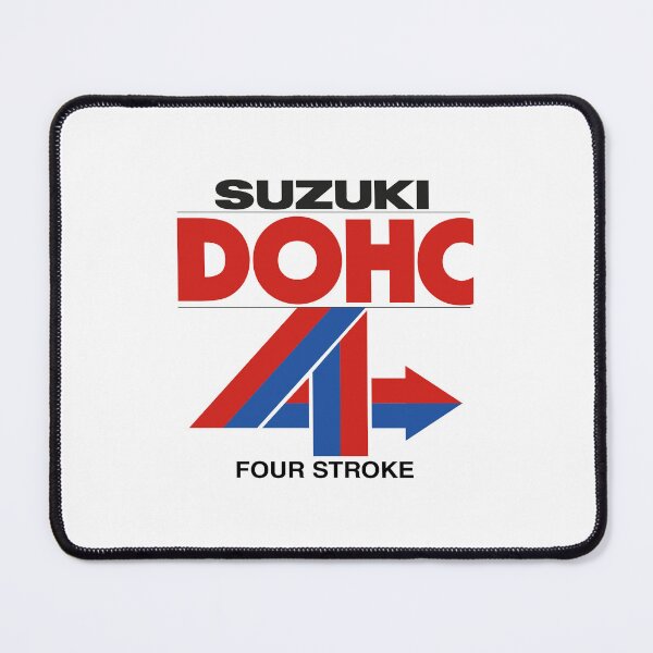 Item preview, Classic Suzuki DOHC fours stroke logo used for the first generations of 4 strokes. designed and sold by Hecksploitation.