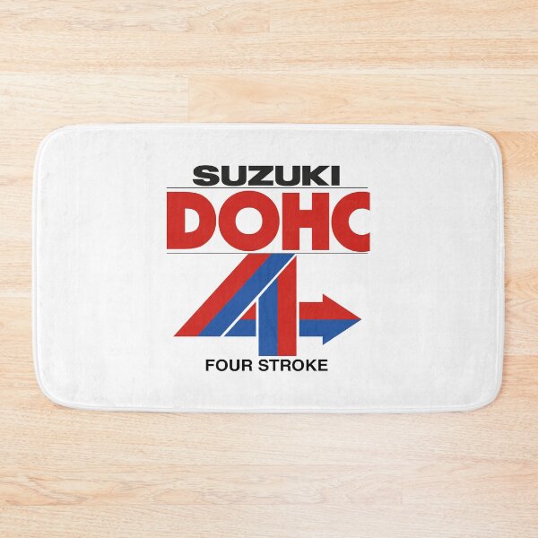 Item preview, Classic Suzuki DOHC fours stroke logo used for the first generations of 4 strokes. designed and sold by Hecksploitation.
