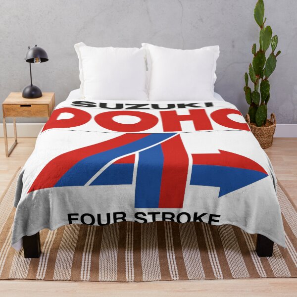 Item preview, Classic Suzuki DOHC fours stroke logo used for the first generations of 4 strokes. designed and sold by Hecksploitation.