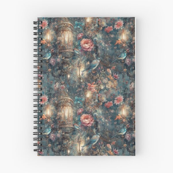 Item preview, Baroque Elegant Extravagant Florals and Blue bird Rococco designed and sold by Mumzy2many.