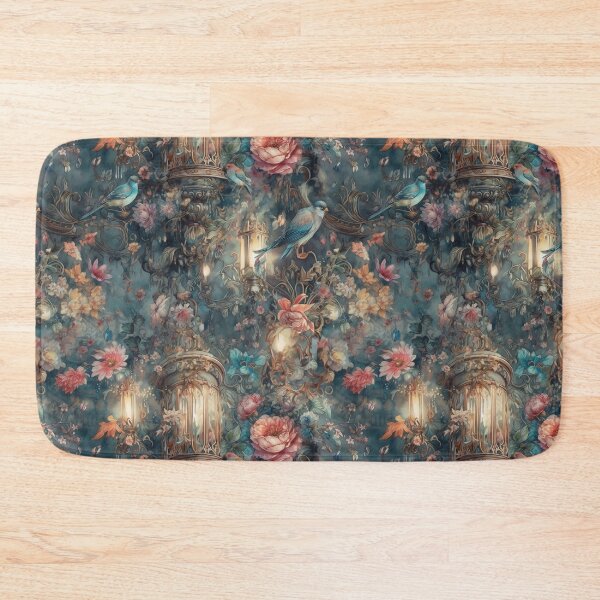 Item preview, Baroque Elegant Extravagant Florals and Blue bird Rococco designed and sold by Mumzy2many.