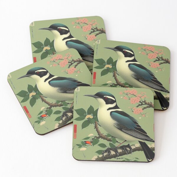 Item preview, Vintage Japanese Bird Art designed and sold by BiancaDPetals.
