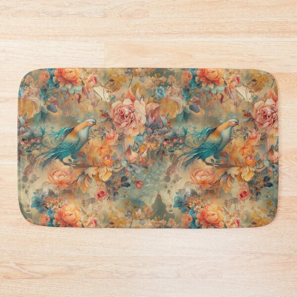 Artikelvorschau, Barocke elegante extravagante Blumen und Bluebird Rococco entworfen und verkauft von Mumzy2many.