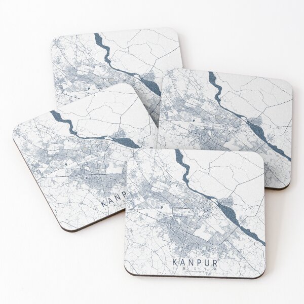 Item preview, Kanpur City Map of Uttar Pradesh, India - Coastal designed and sold by deMAP.