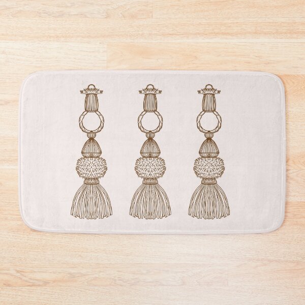 Item preview, Passementerie Tassel #1 - Sepia on Rose White designed and sold by rnmarts.