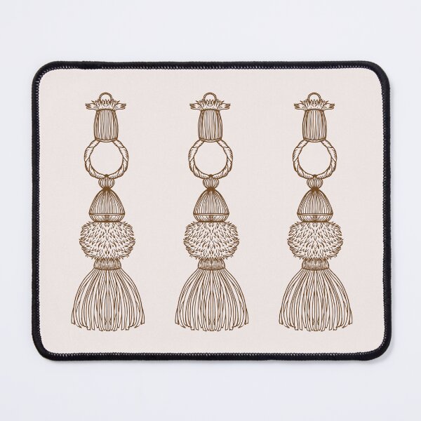 Item preview, Passementerie Tassel #1 - Sepia on Rose White designed and sold by rnmarts.