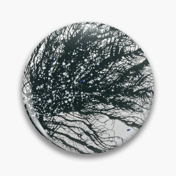Item preview, The Story Of A Free-Spirited Soul #629 Unique New Age 5D Grayscale Monotone Black And White Bw OOAK Hand-painted Original Abstract Painting Detail 1 Inspired By Brain Cells Neuron Neuroscience Biology designed and sold by Rainbow Artist Orlando L.