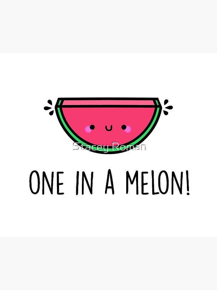 Thumbnail 2 of 2, Greeting Card, You're ONE in a MELON! designed and sold by staceyroman.