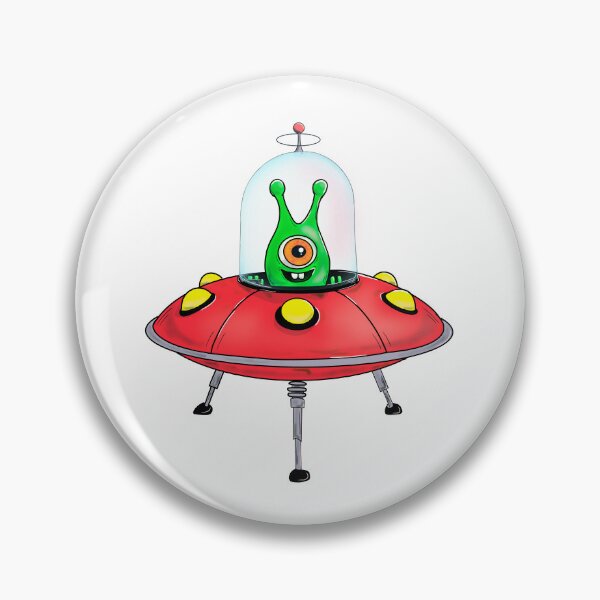 Item preview, Cute Alien & Space Ship designed and sold by Top Dog Tees.
