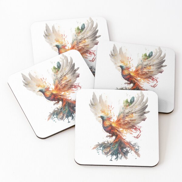 Item preview, Rising Phoenix Fire Phoenix Mythical Bird Colored Design designed and sold by EnzoZs.