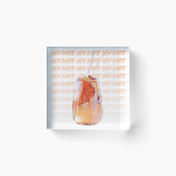 Item preview, Hen Party Cocktail Hour Art designed and sold by KatsCanvas.