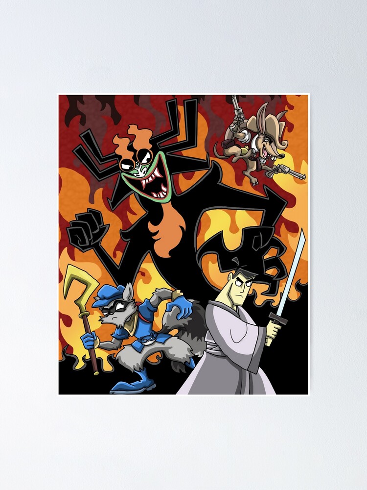 Sly Cooper Artwork Playstation Poster Premium Semi-glossy 
